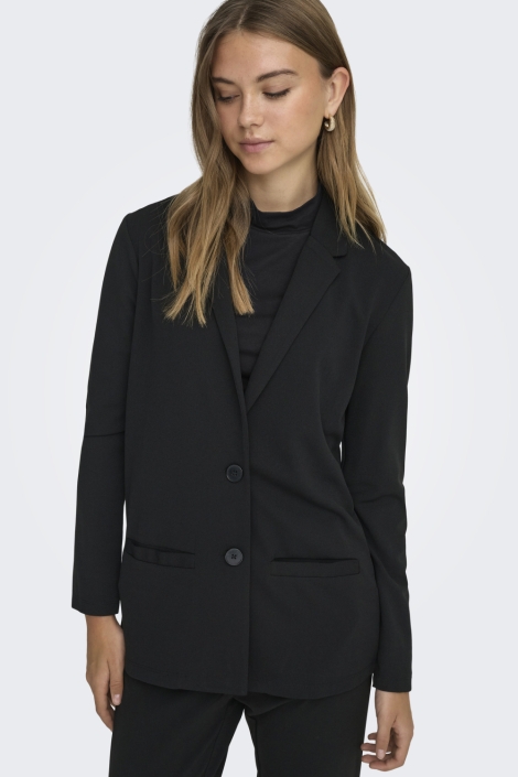 Jacqueline de Yong zwarte dames t-shirt | Model vooraanzicht