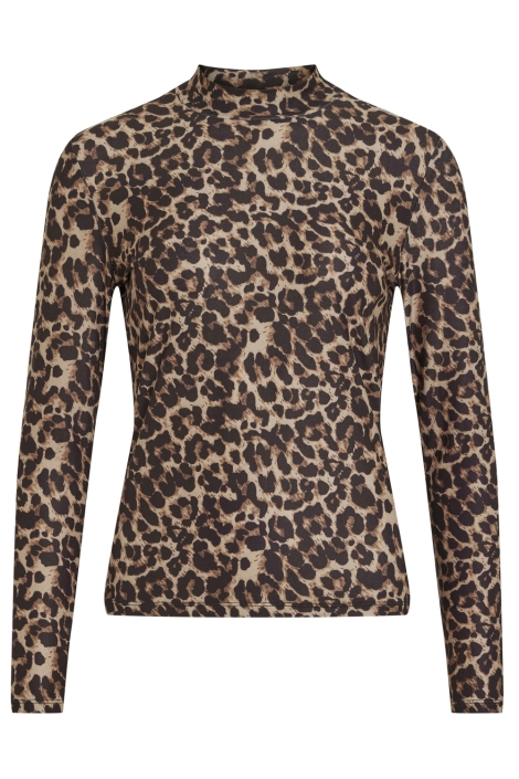 Vila camel dames t-shirt | Vooraanzicht