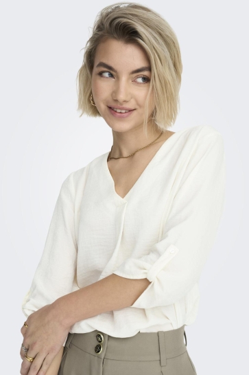 Jacqueline de Yong jdydivya 3/4 top wvn noos Wit