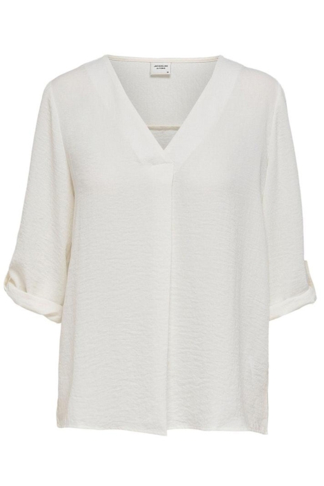 Jacqueline de Yong witte dames t-shirt | Vooraanzicht