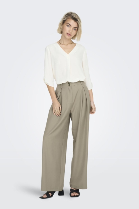 Jacqueline de Yong witte dames t-shirt | Model