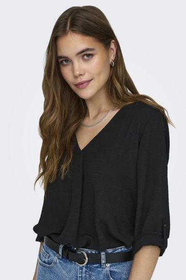 Jacqueline de Yong Blouse JDYDIVYA 3/4 TOP WVN NOOS 15226911 Black