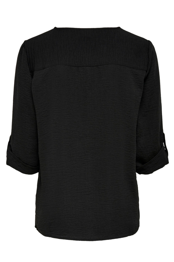 Jacqueline de Yong zwarte dames blouse | Achteraanzicht