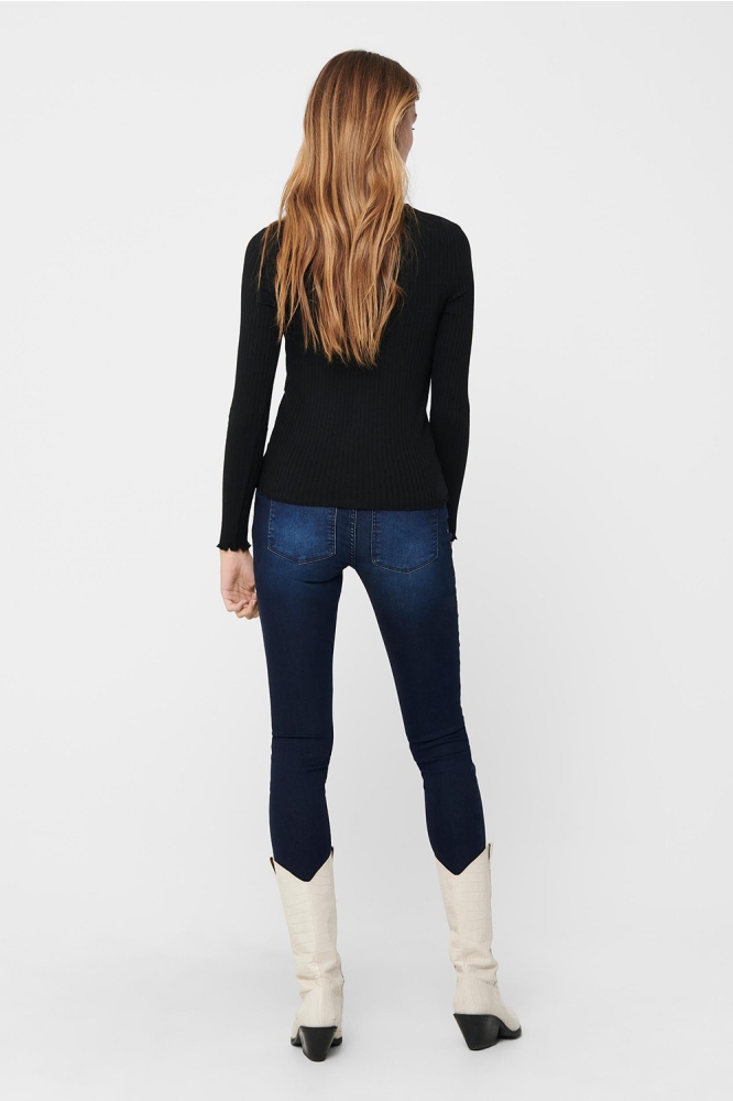 Jacqueline de Yong zwarte dames t-shirt | Model