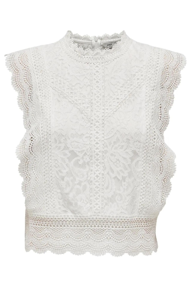 Only witte dames top | Vooraanzicht