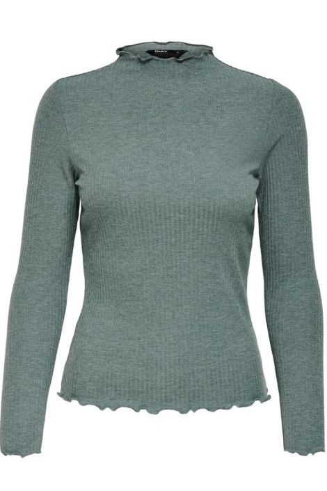 Only groene dames t-shirt | Vooraanzicht