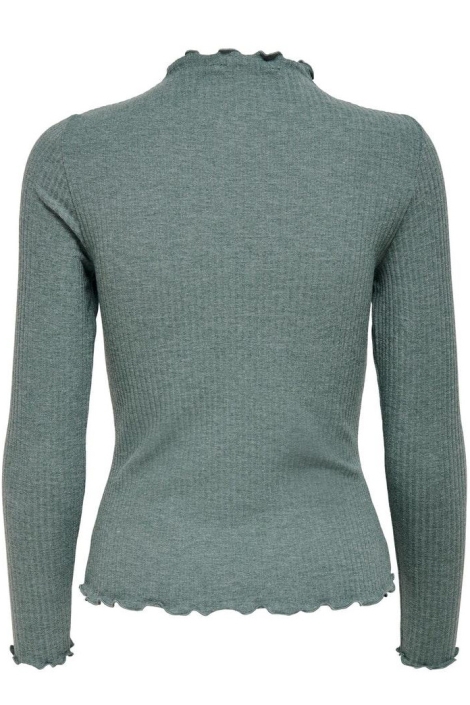 Only groene dames t-shirt | Achteraanzicht