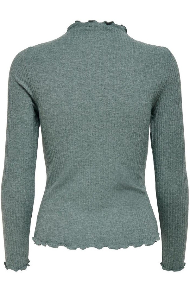 Only groene dames t-shirt | Achteraanzicht