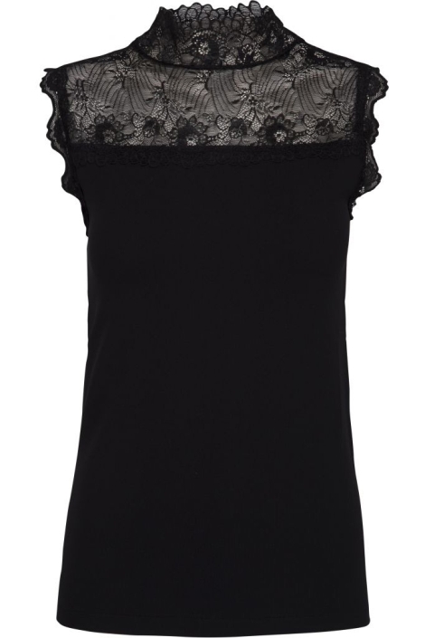 Minus zwarte dames top | Vooraanzicht