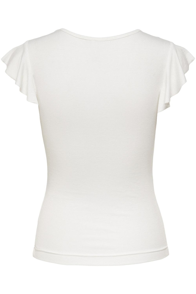 Only witte dames t-shirt | Achteraanzicht