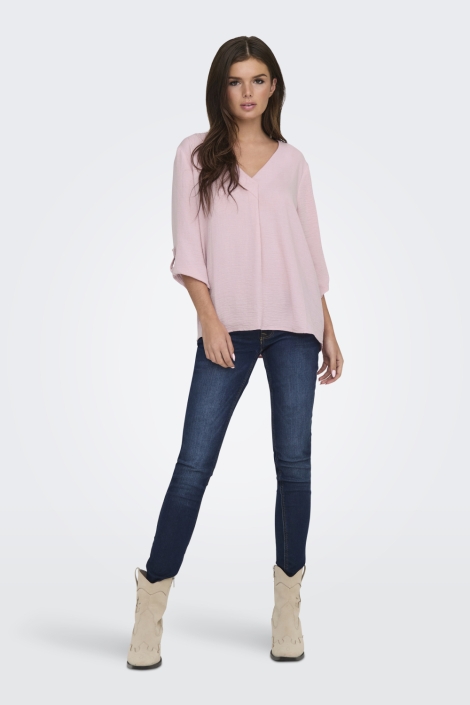 Jacqueline de Yong roze dames t-shirt | Model