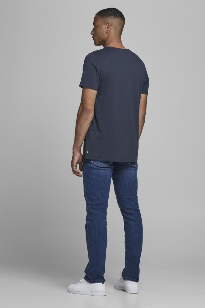 Jack & Jones blauwe heren t-shirt | Model achteraanzicht