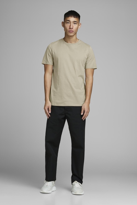 Jack & Jones camel heren t-shirt | Model