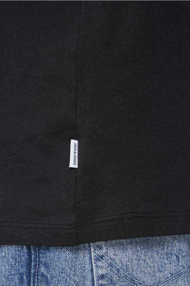 Jack & Jones zwarte heren t-shirt | Close up