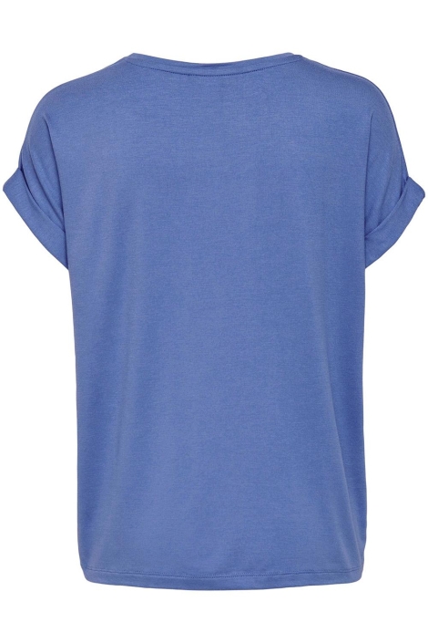 Only blauwe dames t-shirt | Achteraanzicht