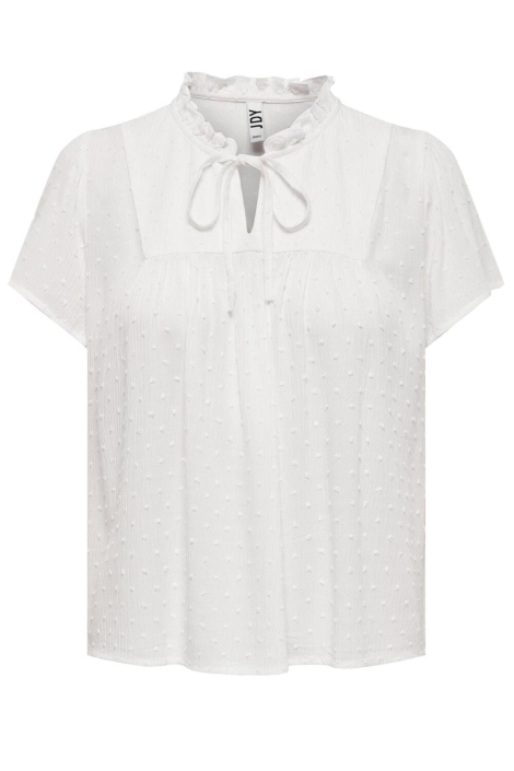 Jacqueline de Yong witte dames t-shirt | Vooraanzicht