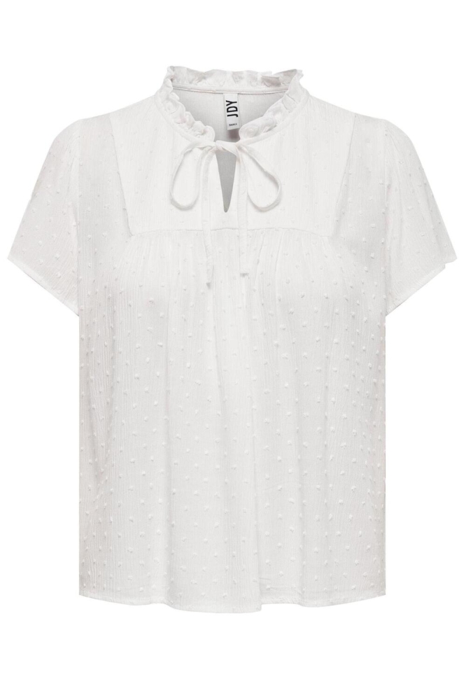 Jacqueline de Yong witte dames t-shirt | Vooraanzicht