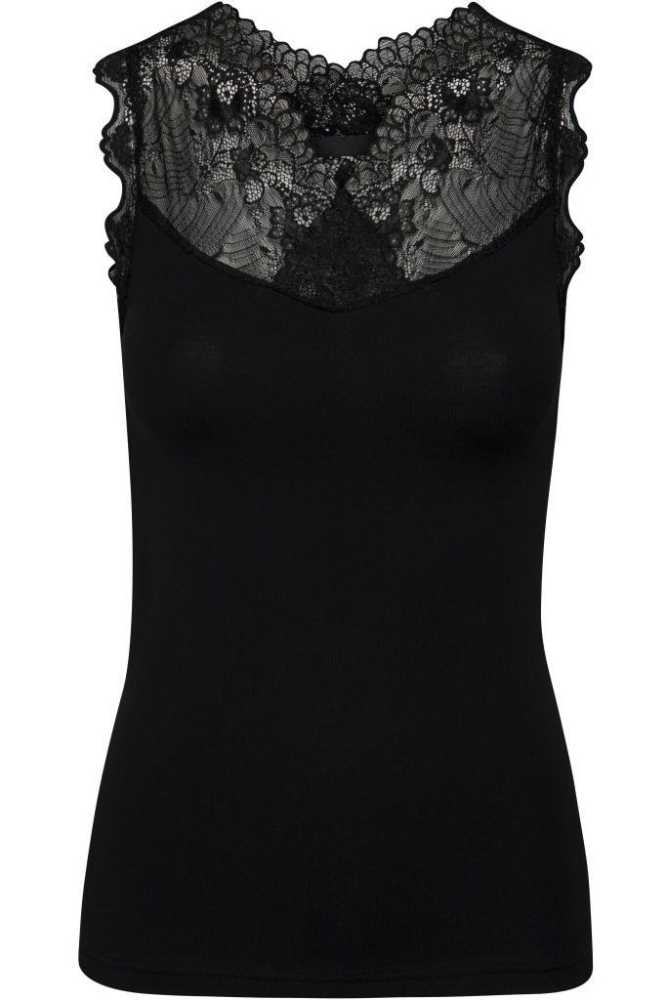 Minus zwarte dames top | Vooraanzicht