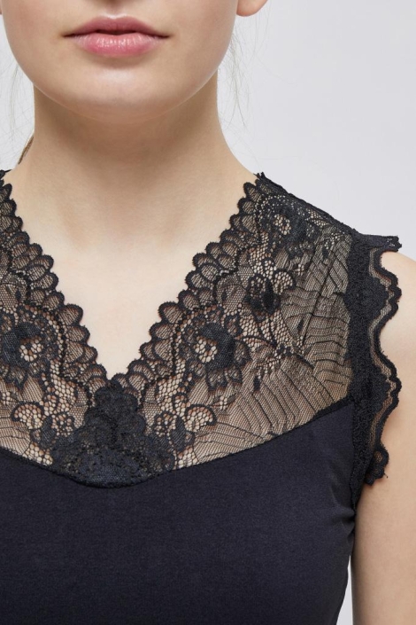Minus zwarte dames top | Close up