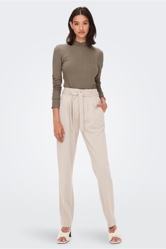 Jacqueline de Yong taupe dames t-shirt | Model