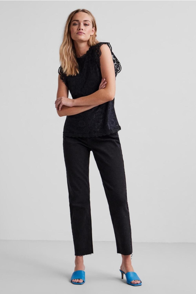 Pieces zwarte dames top | Model