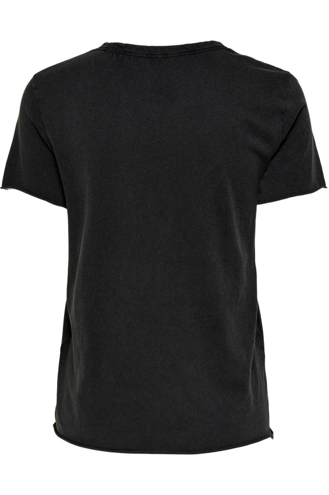 Only zwarte dames t-shirt | Achteraanzicht