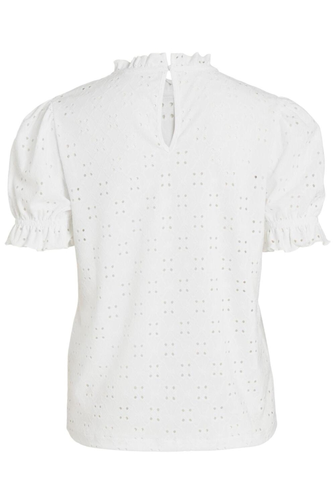 Vila witte dames t-shirt | Achteraanzicht