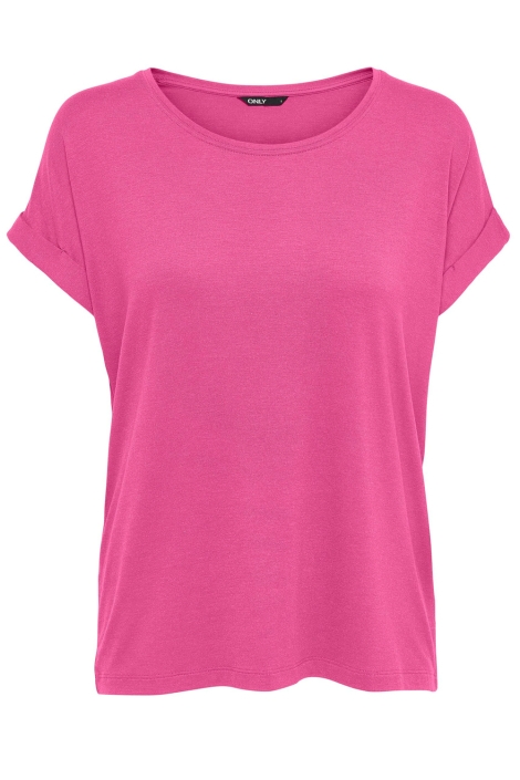 Only roze dames t-shirt | Vooraanzicht
