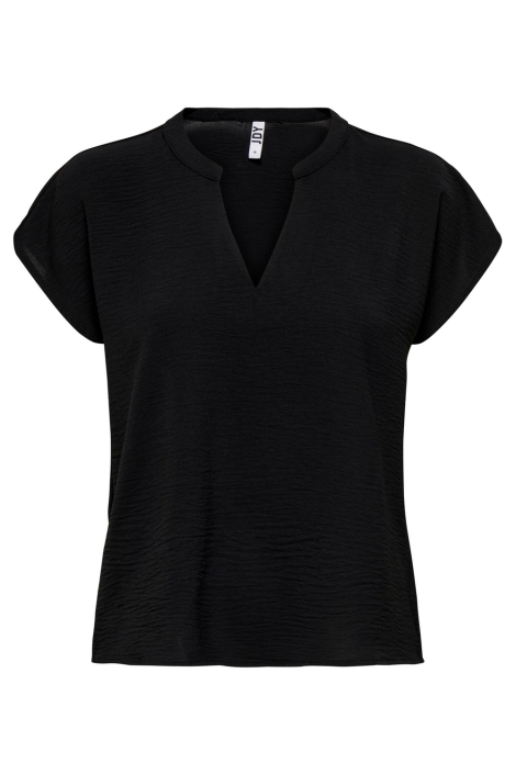 Jacqueline de Yong zwarte dames t-shirt | Vooraanzicht