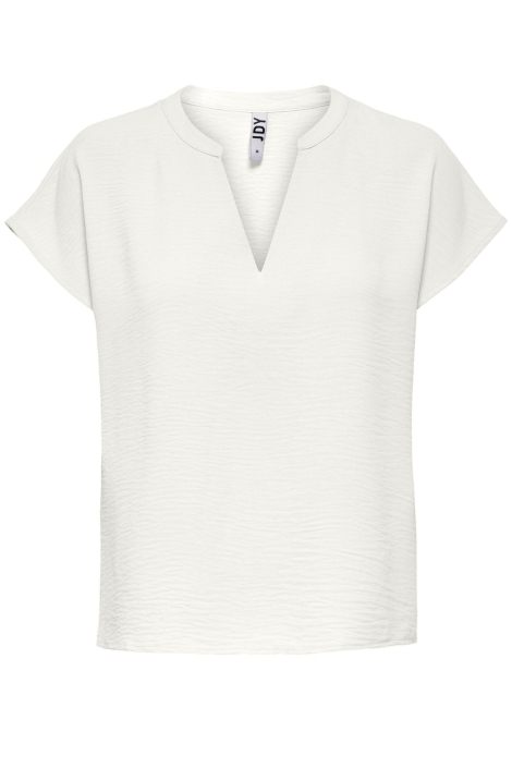 Jacqueline de Yong ecru dames t-shirt | Vooraanzicht