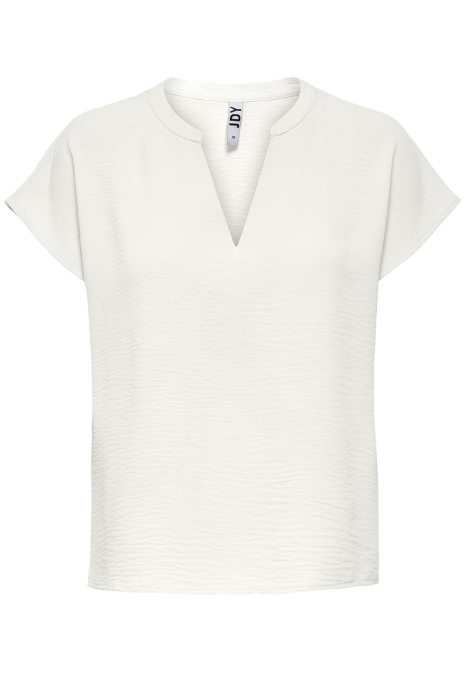 Jacqueline de Yong ecru dames t-shirt | Vooraanzicht