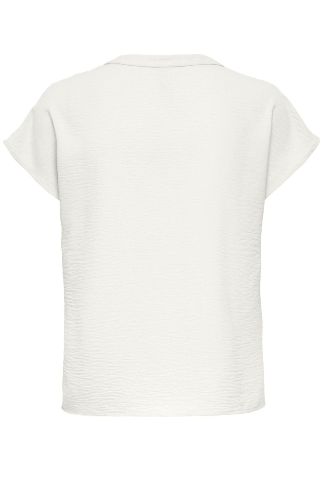 Jacqueline de Yong ecru dames t-shirt | Achteraanzicht