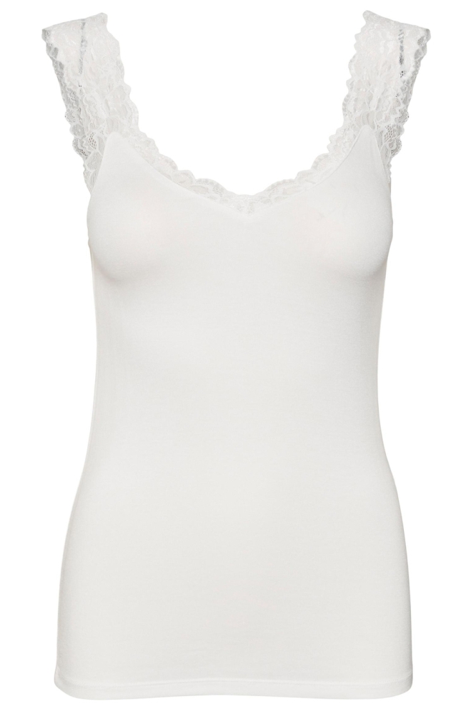 Vero Moda ecru dames top | Vooraanzicht