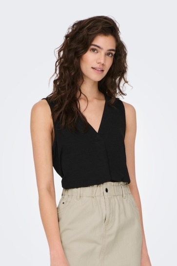 Jacqueline de Yong jdydivya s/l top wvn noos Zwart