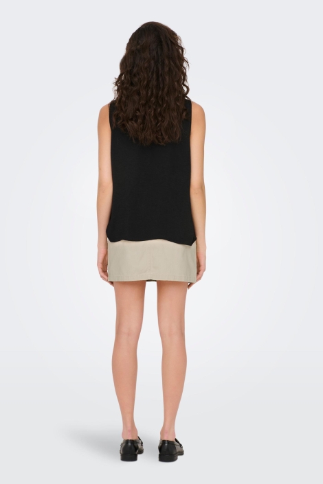 Jacqueline de Yong zwarte dames top | Model