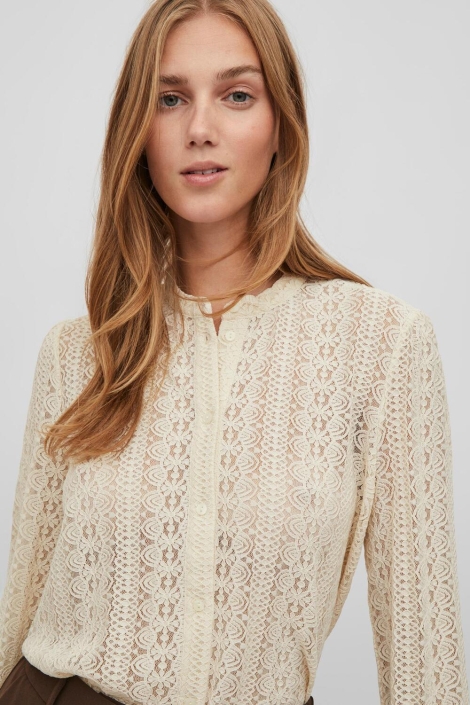 Vila beige dames blouse