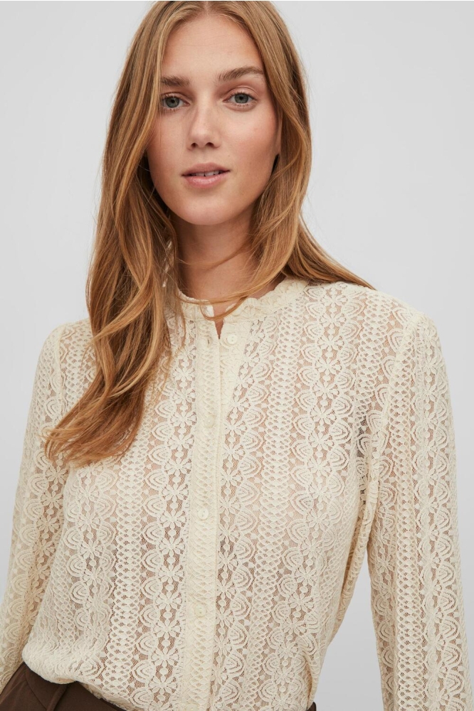 Vila beige dames blouse