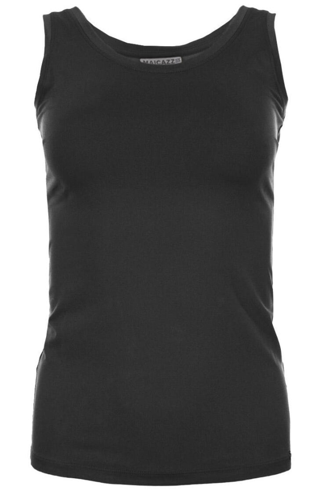 Maicazz zwarte dames top | Vooraanzicht