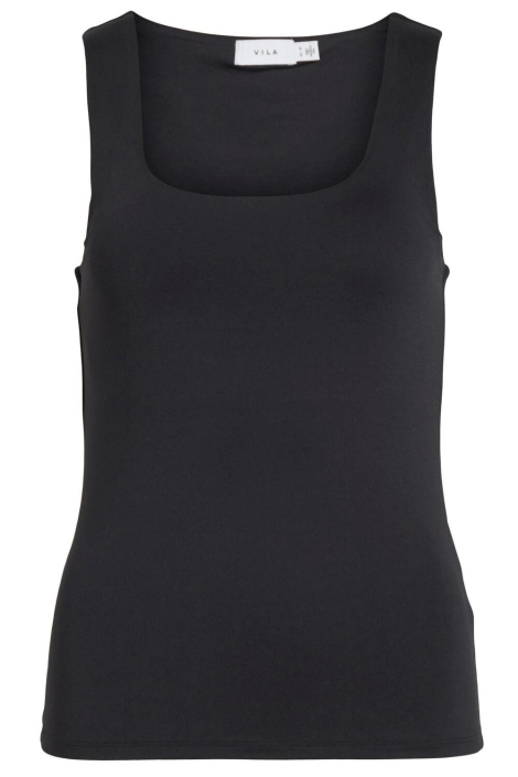 Vila zwarte dames top | Vooraanzicht