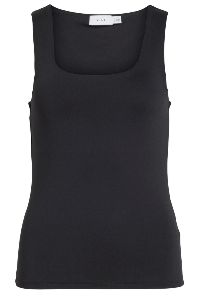 Vila zwarte dames top | Vooraanzicht