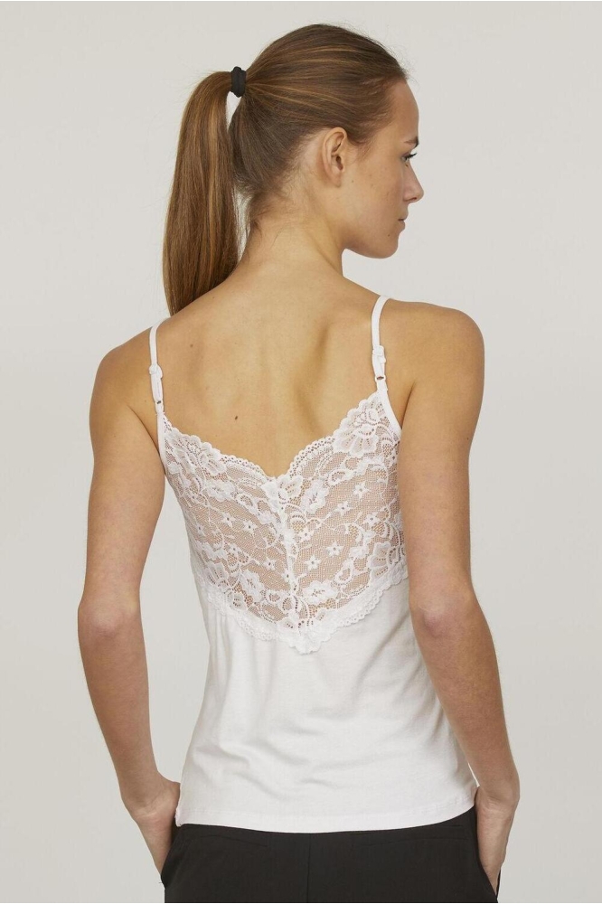 SisterS point witte dames top | Model achteraanzicht