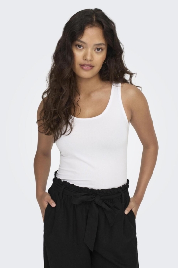 Jacqueline de Yong jdyava s/l tank top 180 jrs noos Wit