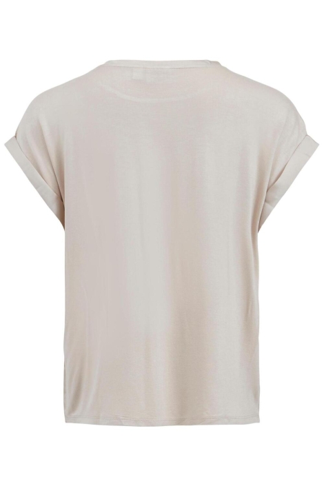 Vila beige dames t-shirt | Achteraanzicht