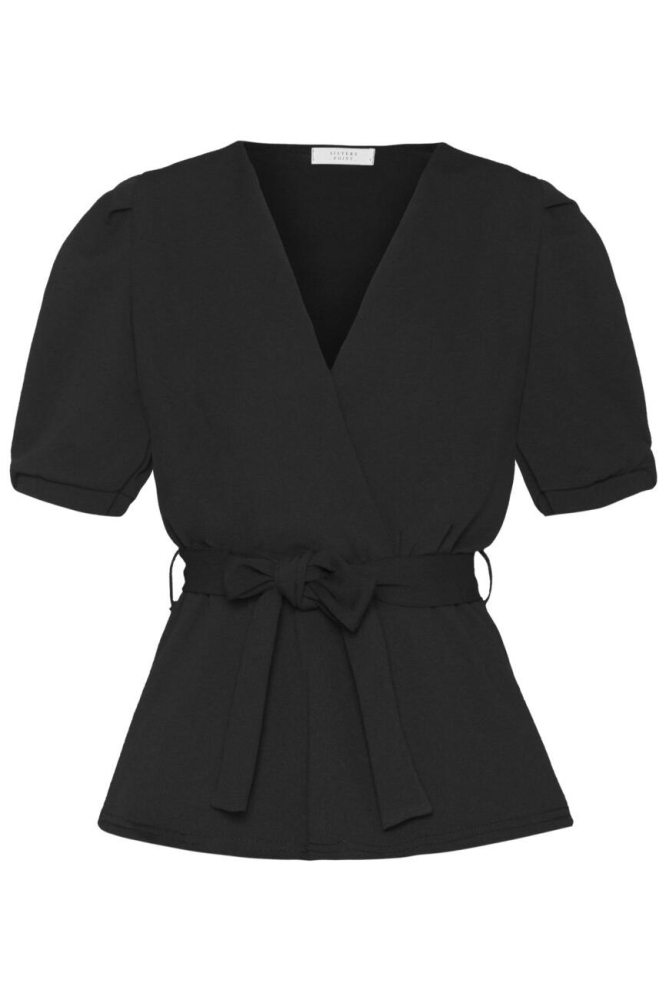 SisterS point zwarte dames blouse | Vooraanzicht