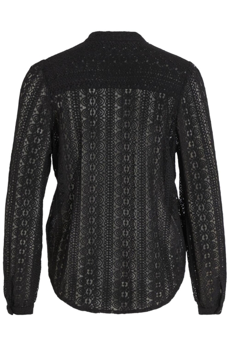 Vila zwarte dames blouse | Achteraanzicht
