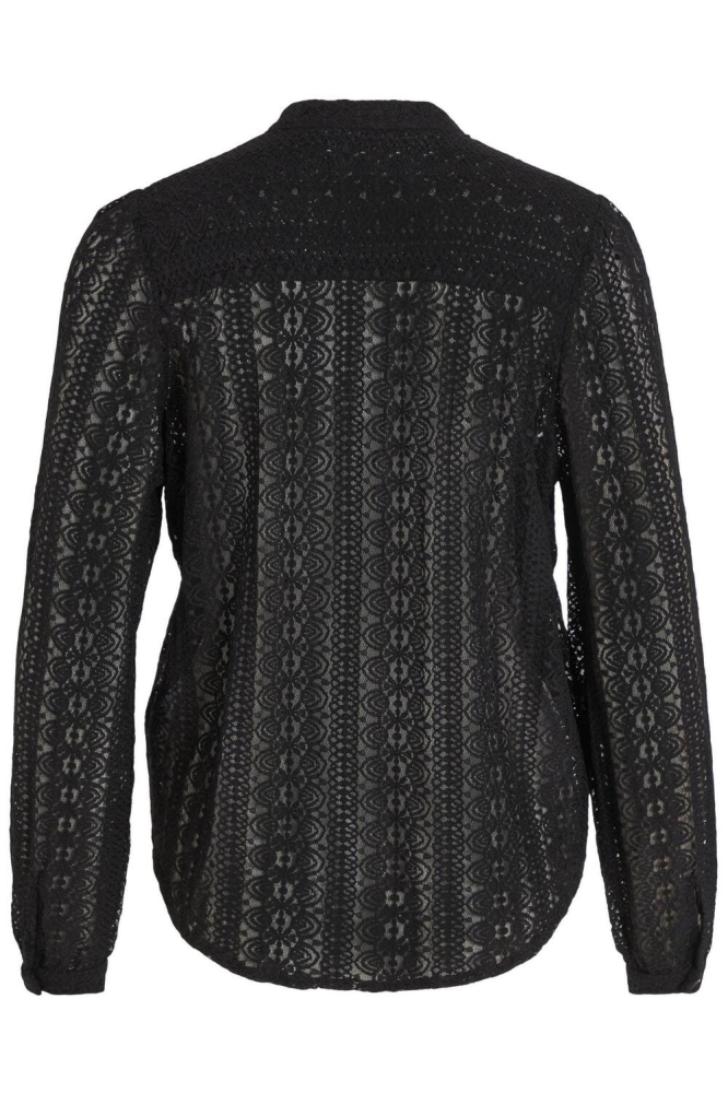 Vila zwarte dames blouse | Achteraanzicht