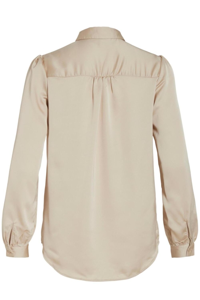 Vila beige dames blouse | Achteraanzicht