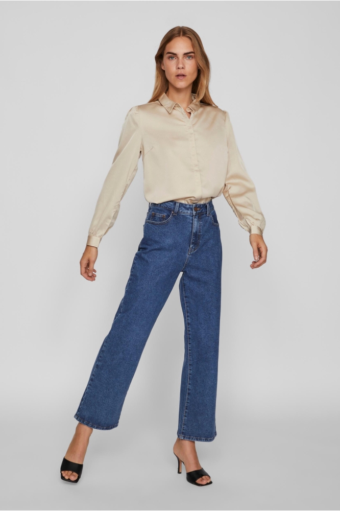 Vila beige dames blouse | Model