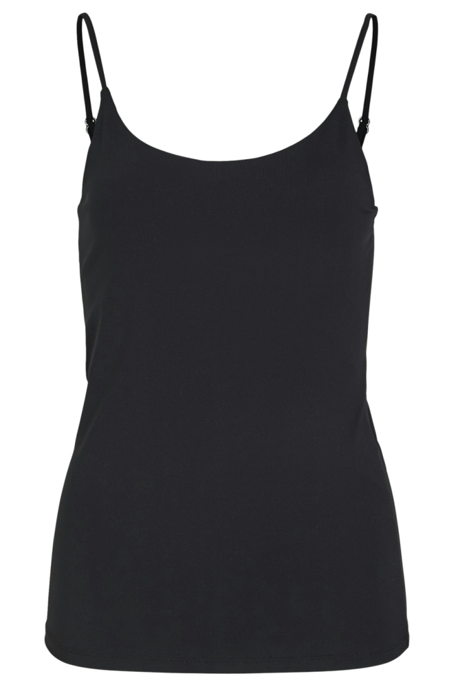 Vila zwarte dames top | Vooraanzicht