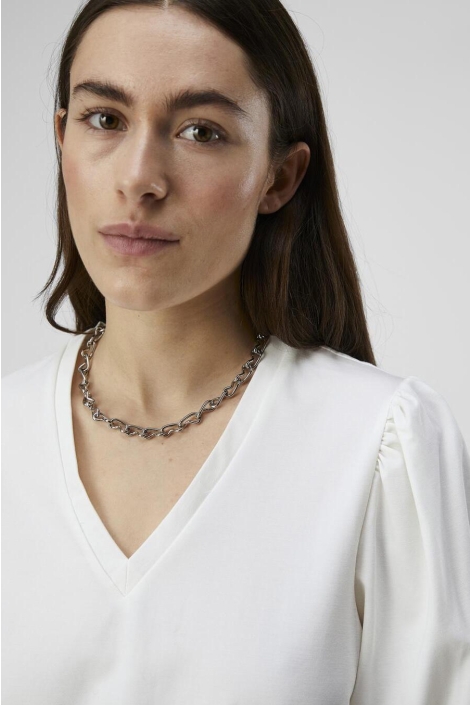 Object witte dames t-shirt | Close up